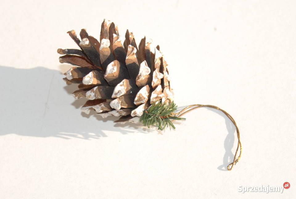 Stara ozdoba choinkowa szyszka rękodzieło antyk śląskie sprzedam