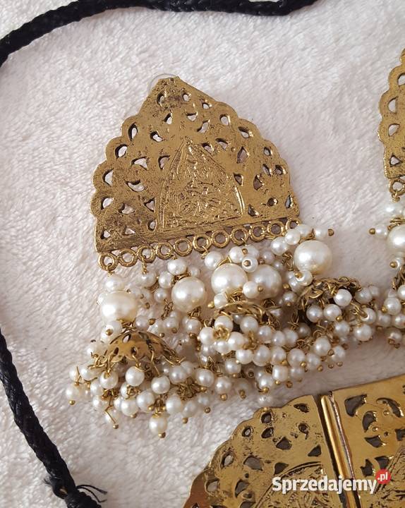 Komplet biżuterii indyjskiej naszyjnik chocker Szczecin