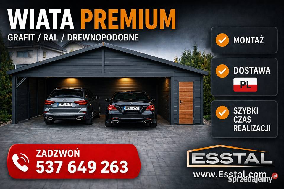 Wiata Garażowa Garaż Blaszany Carport Ropczyce
