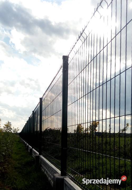 Panele ogrodzeniowe fi 40 x 123 Grafit ocynk