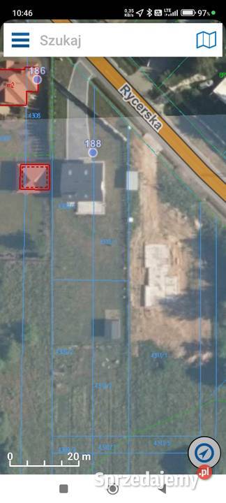 Sprzedam działkę Rycerska 1045m świętokrzyskie Skarżysko-Kamienna