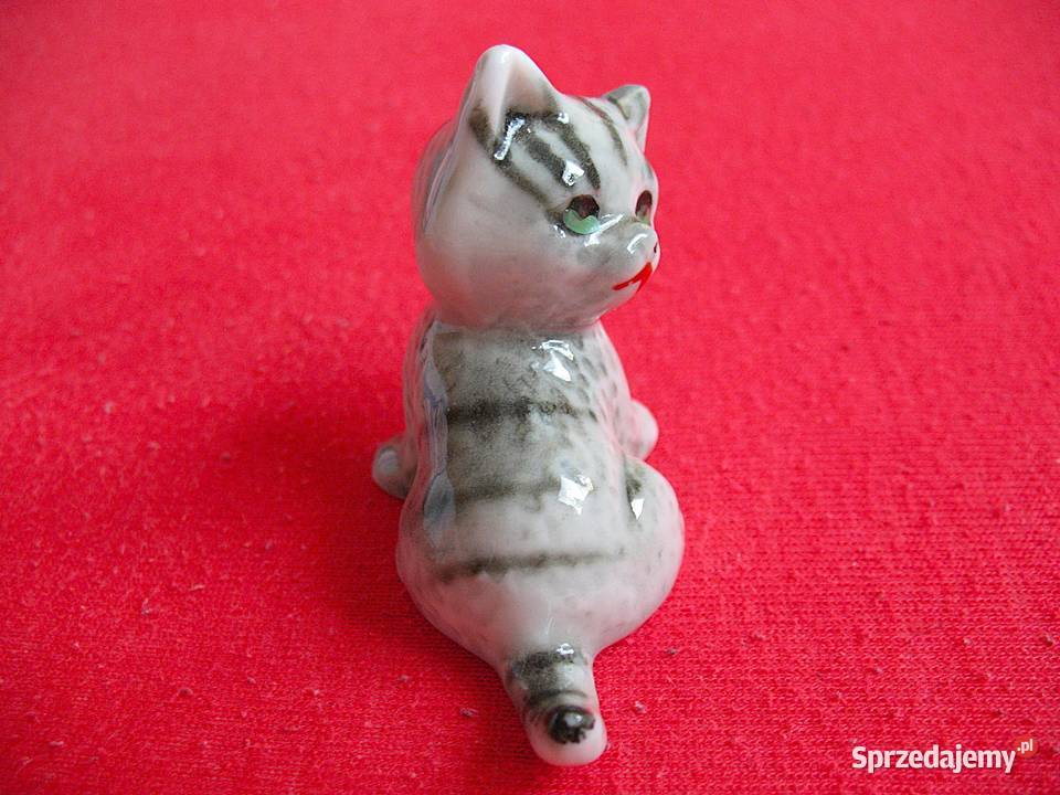 Kot szary kotek porcelana 55 x 5 x 35 Miniaturka sprzedam