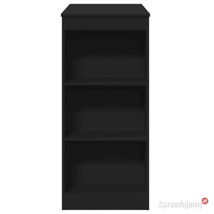 Stolik barowy z półkami czarny 95x47x1035 Warszawa