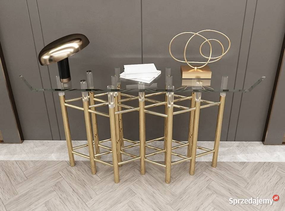 Konsola komoda złota Amaretto Premium 170x40x80 Golkowice