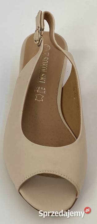 Beżowe damskie czółenka rozmiar 37 IGC81G1360 skóra ekologiczna Damskie mazowieckie Żyrardów