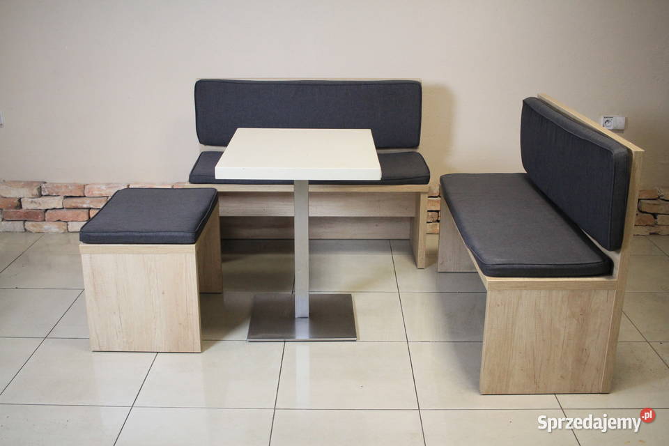 Stoliki do lokalu 2 ławki pufa KOMPLET Pszczyna