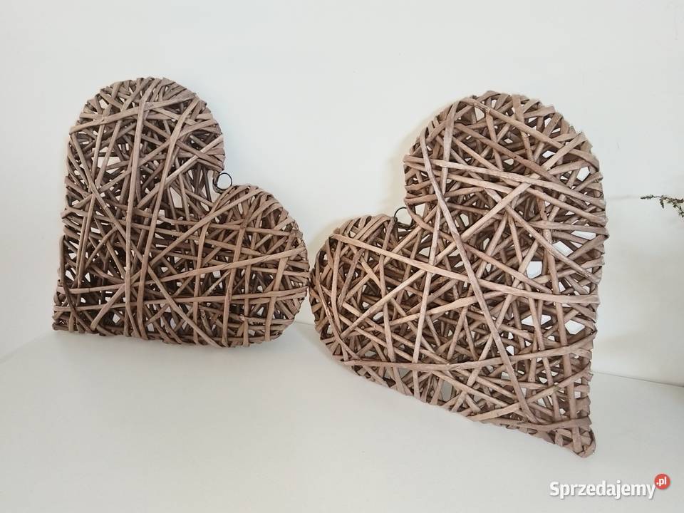 Serca z wikliny papierowej 3D 30 brązowy Jaroszewice-Kolonia
