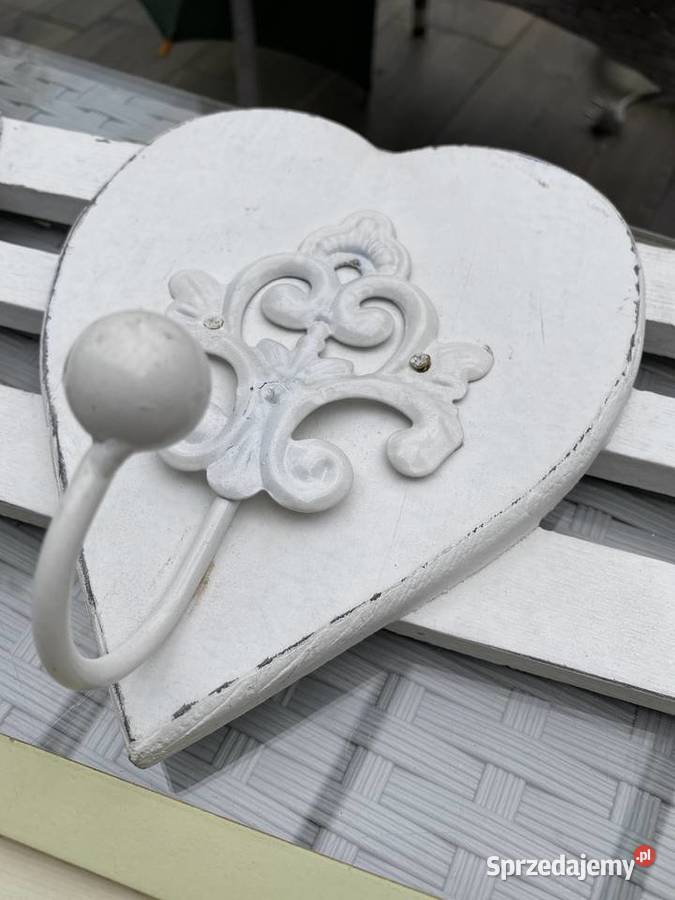 Vintage Glamour wieszak drewniany garderoba biały Bystrzyca Kłodzka