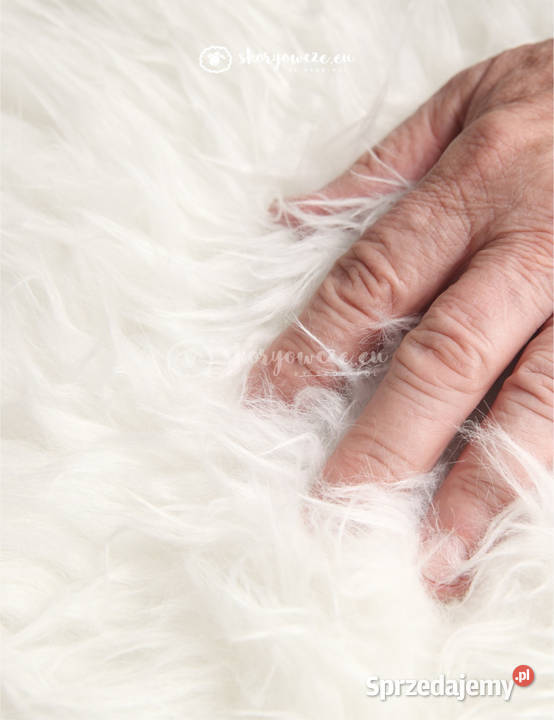 Naturalna skóra owcza biała małe jagnię Rozmiar Szaflary