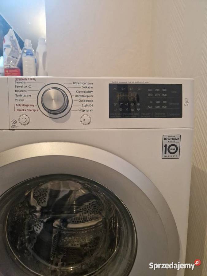 Pralka LG 9 z funkcją prania parowego Toruń