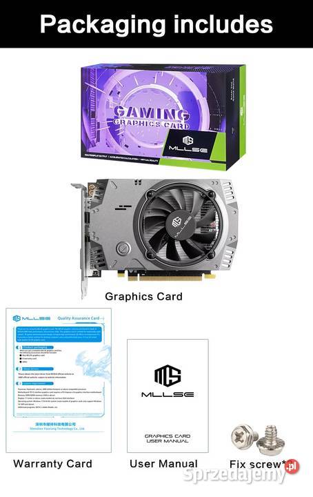 Karta graficzna MILLSE AMD Radeon RX 550 4GB Myślenice