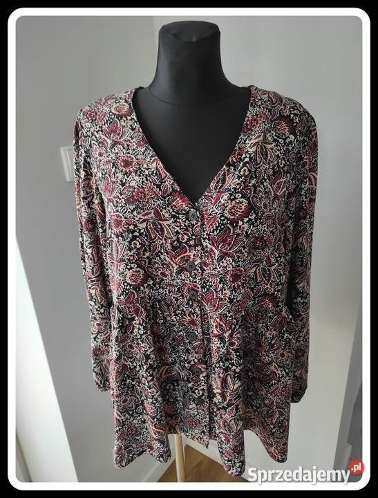PRIMARK wzorzysta koszula bluzka WISKOZA 42 XL Płock