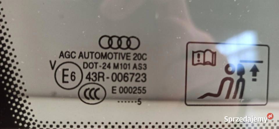 AUDI Q5 SZYBA KAROSERYJNA LEWA 8R0845299AA Szyby