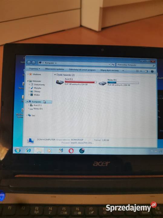 Laptop Acer Aspire one kompaktowy do filmów i 250 Mińsk Mazowiecki