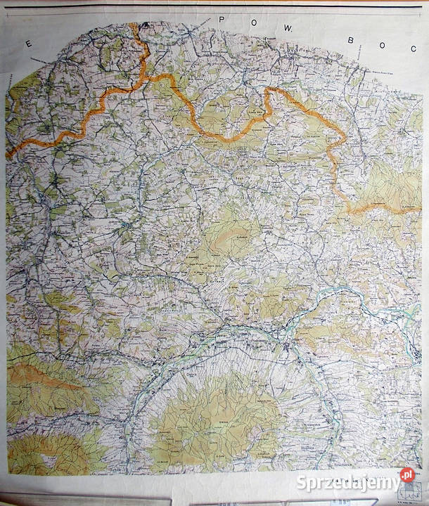 Mapa topograficzna pow limanowski 125 000 6 małopolskie Limanowa