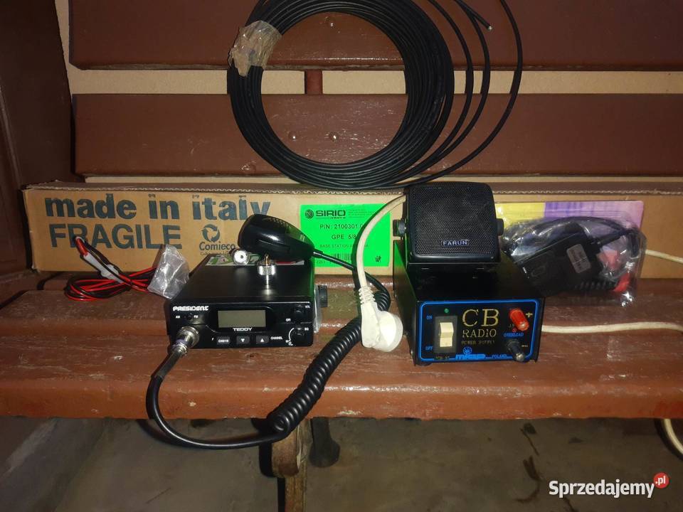 CB radio President Johnny zasilacz 138V stacja Krasnystaw