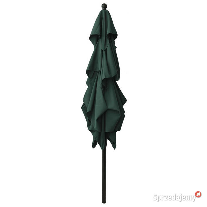 3poziomowy parasol na aluminiowym słupku zielony Warszawa