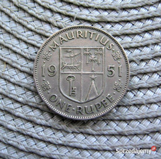 Mauritius 1 Rupia 1951r Kalisz