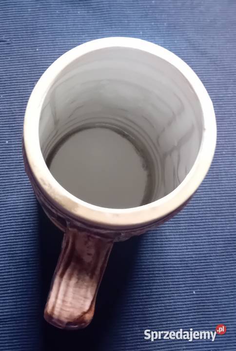 Ceramiczny kufel pamiątka z Paryża majolika Birofilistyka Koźminek