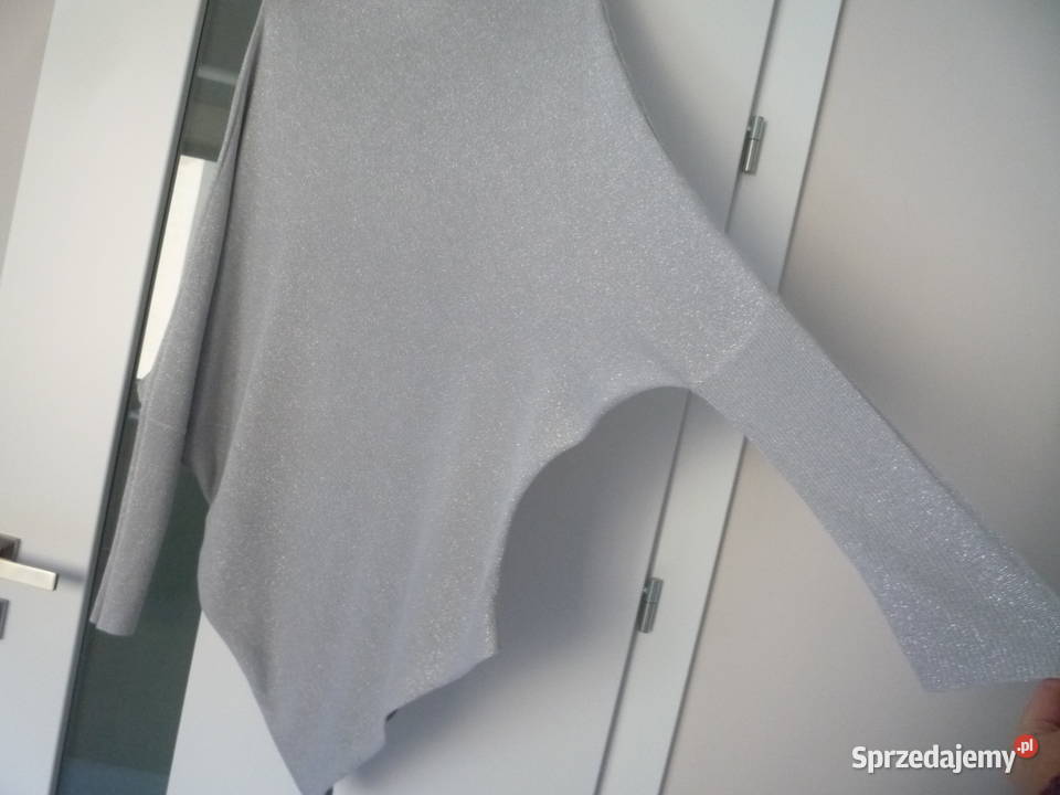 Orsay 38M 40L Bluzka oversize Szara ze srebrną Szczecin