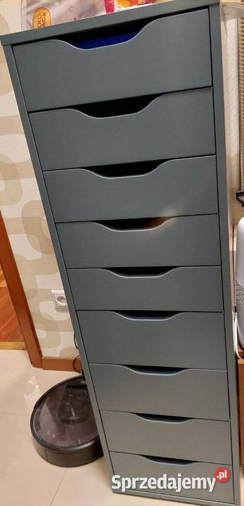 Komoda IKEA Alex 9 szuflad wysoka szaroniebieski sprzedam