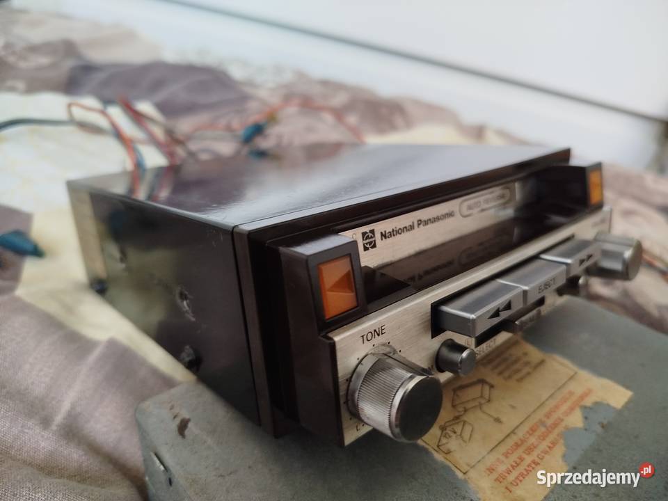 Zabytkowe radio samochodowe National Panasonic Radom
