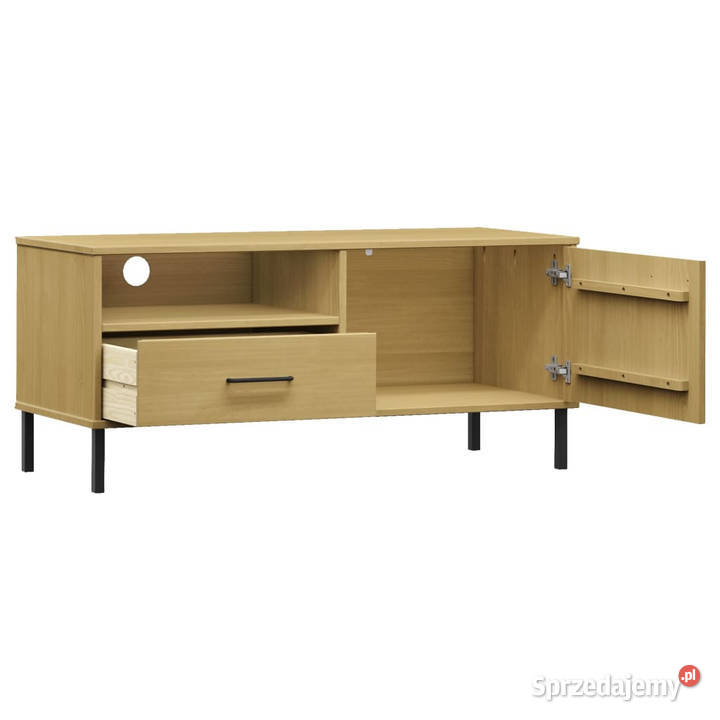 Szafka pod TV OSLO metalowe nóżki brązowa Warszawa sprzedam