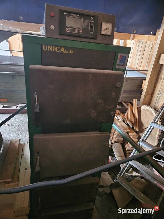 Piec kocioł trociny trot zestaw do palenia z Stanisławów