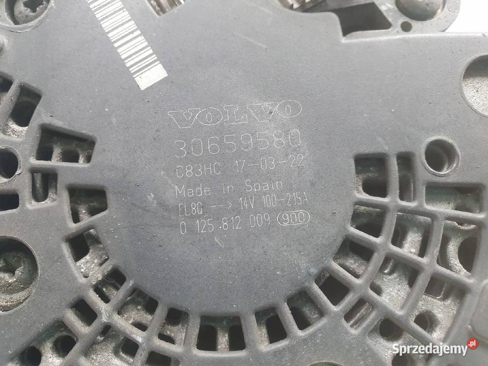 Volvo XC60 20 D4 ALTERNATOR oryginał 30659580