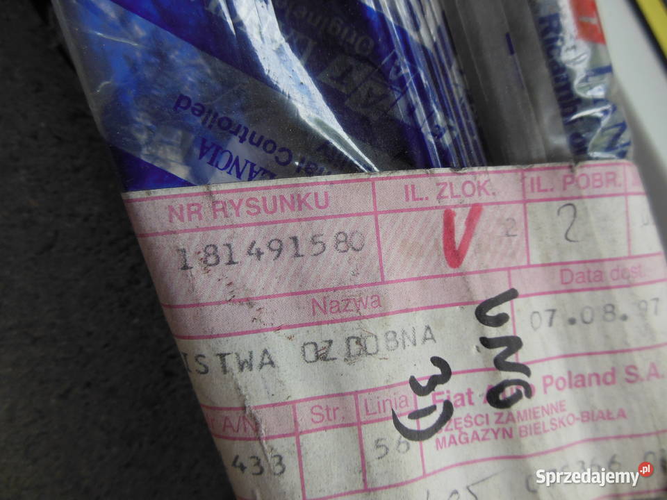 Fiat Uno 3 D TURBO 89 Listwa drzwiowa prawa