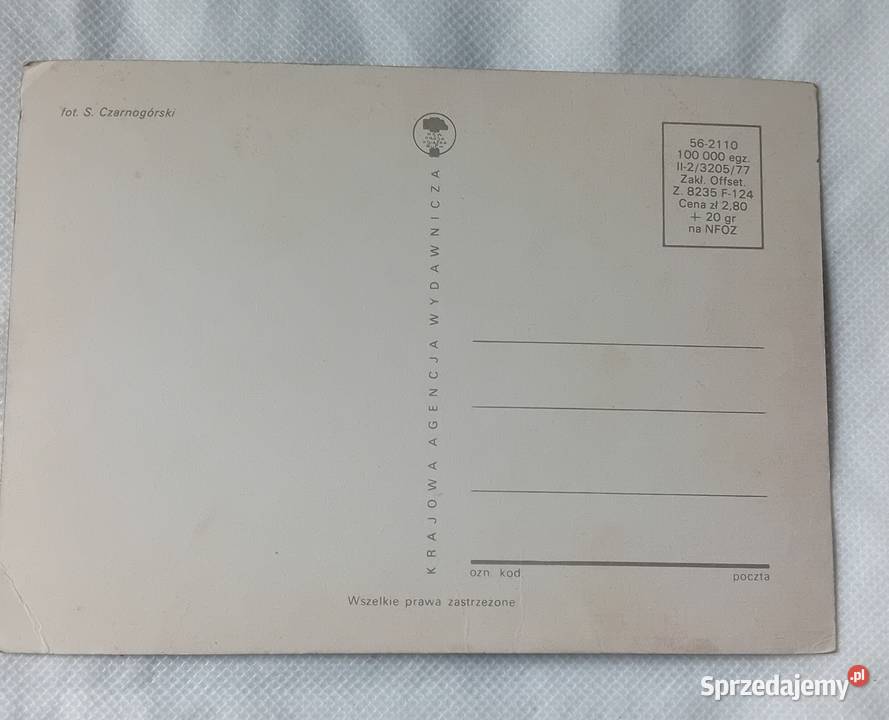 Pocztówka zabawki KAW 1977 r Koźminek
