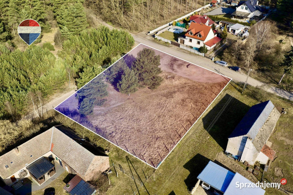 Działka lesie z warunkami zabudowy 142zł/m2 Leśniów Mały