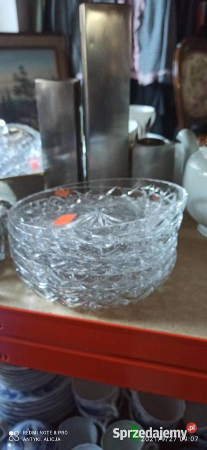 Talerzyk kryształowe szkło Szlifowanie w romby Gdańsk sprzedam