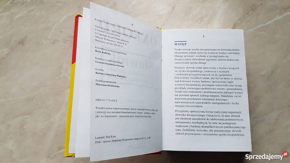 Słownik hiszpańskopolski polskohiszpański Oxfor Wieliczka