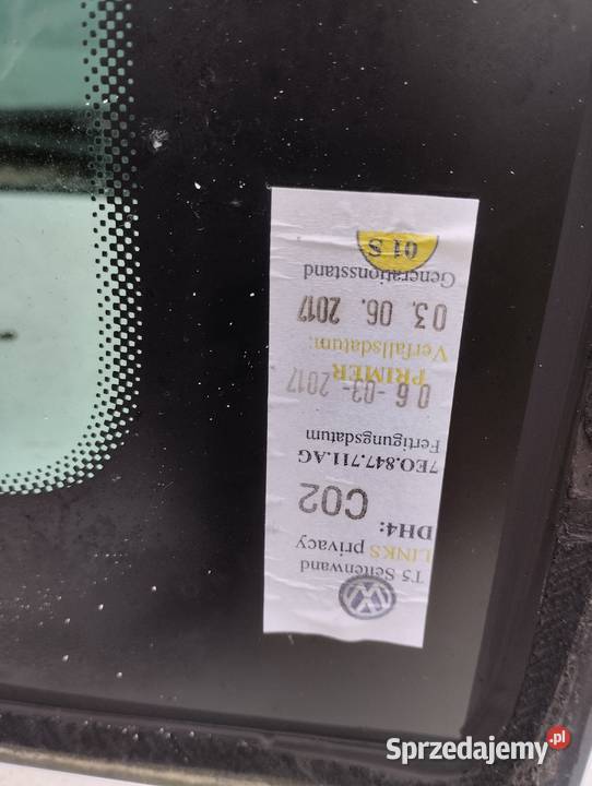 vw t5 t6 multivan szyba boczna otwierana lewa