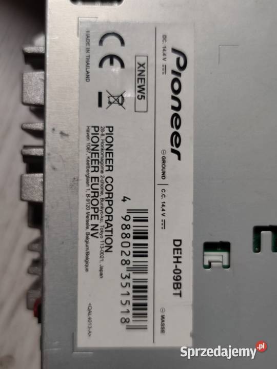 Radio Pioneer DEH09BT Bluetooth CD AUX USB MP3