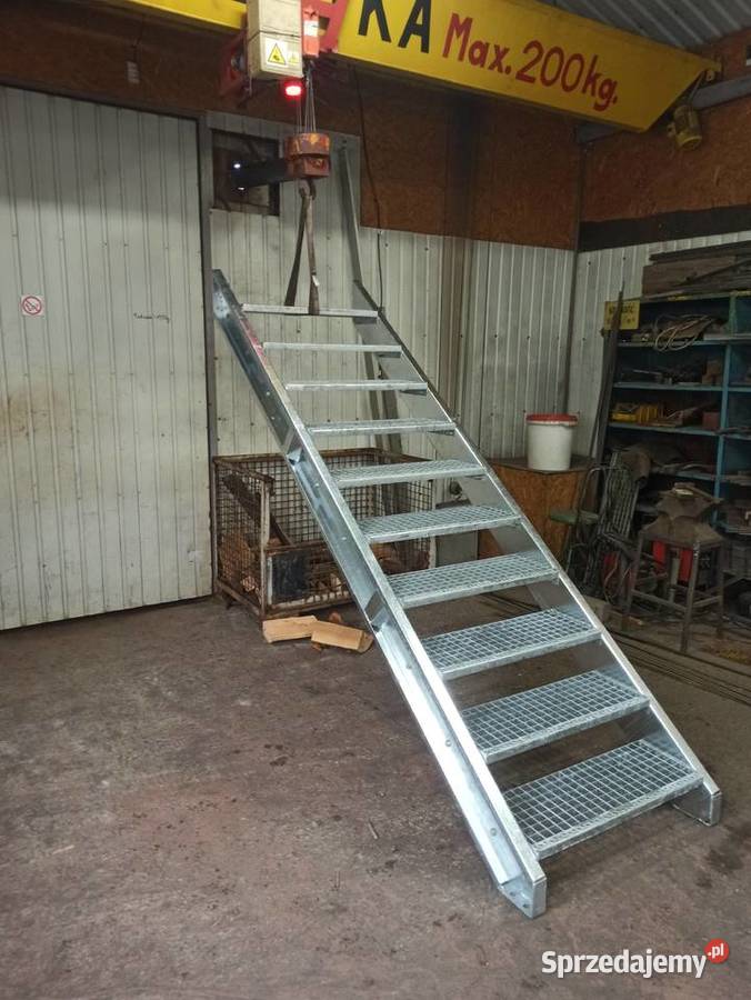 Schody metalowe ocynkowane wema wejście na 206 Elżbieta
