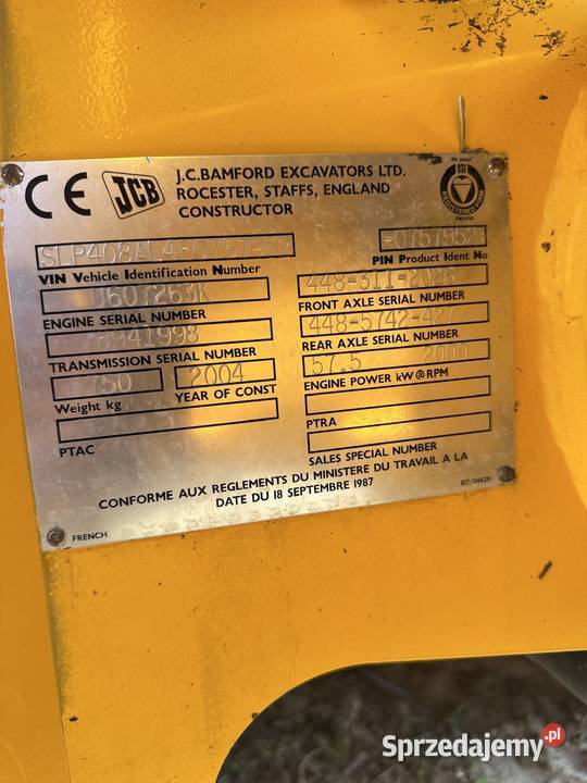 Ładowarka przegubowa JCB 408ZX Kuzie