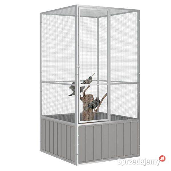 vidaXL Woliera szara 111x107x2115 galwanizowana Warszawa