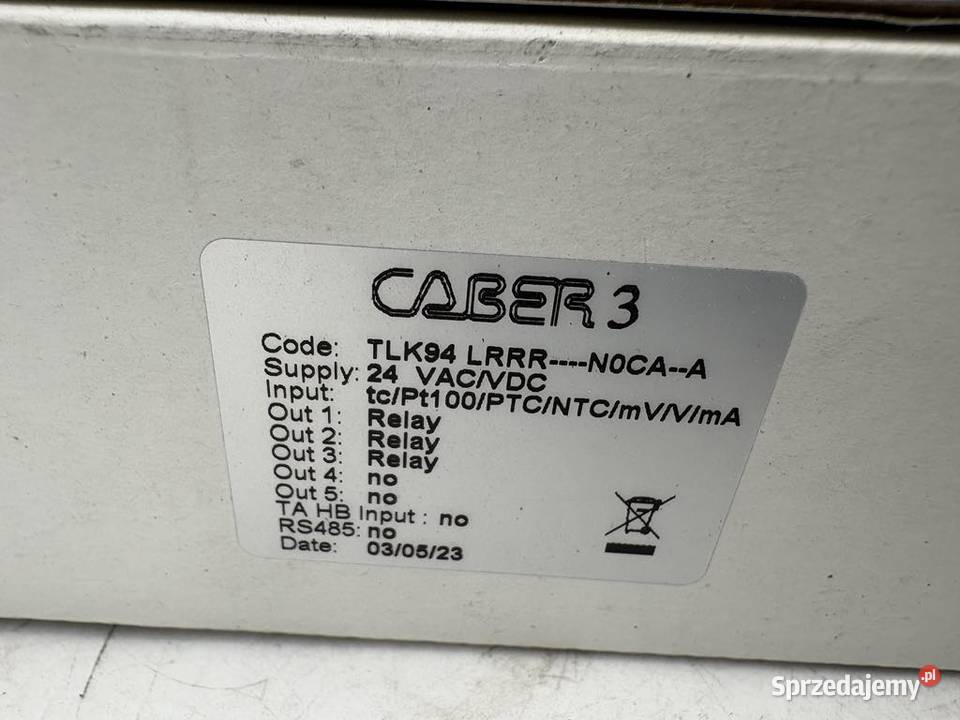 Caber 3 TLK94 LRRRN0CAA PID Controller Pozostałe Warszawa