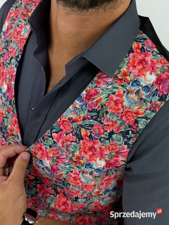 GIOVANNI PERA kamizelka męska D626 kolorowa w Ostrów Wielkopolski