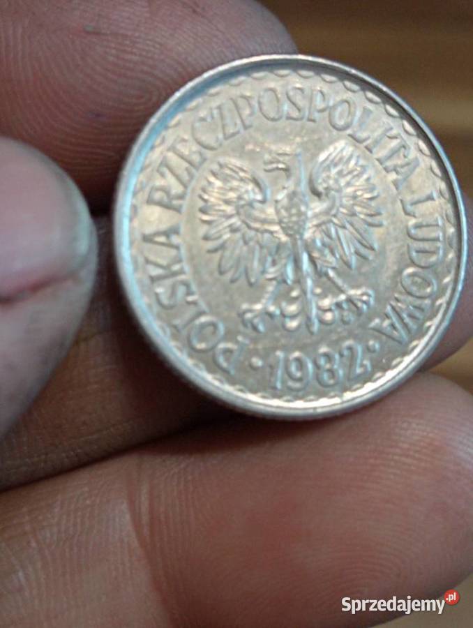 Sprzedam monete 1 zloty 1982 nierowny rant Chełm sprzedam