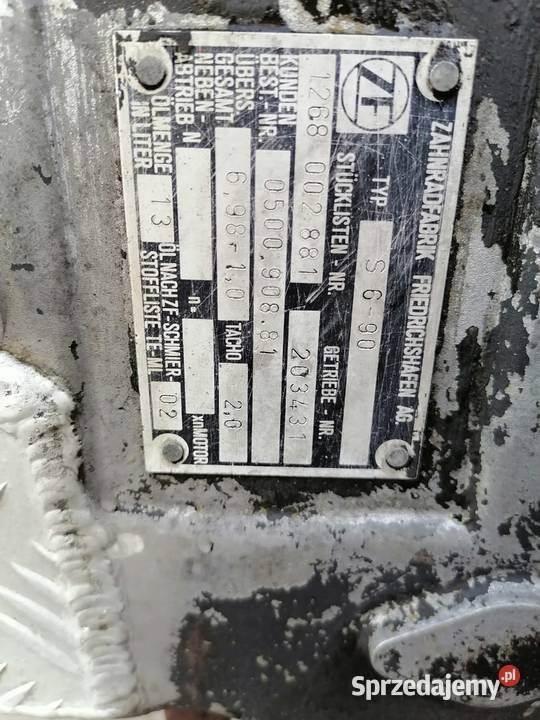 Skrzynia Biegów ZF S690 ciężarowe Rzędowice
