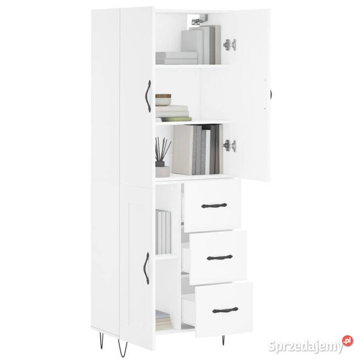 Witrynka biała 695x34x180 materiał