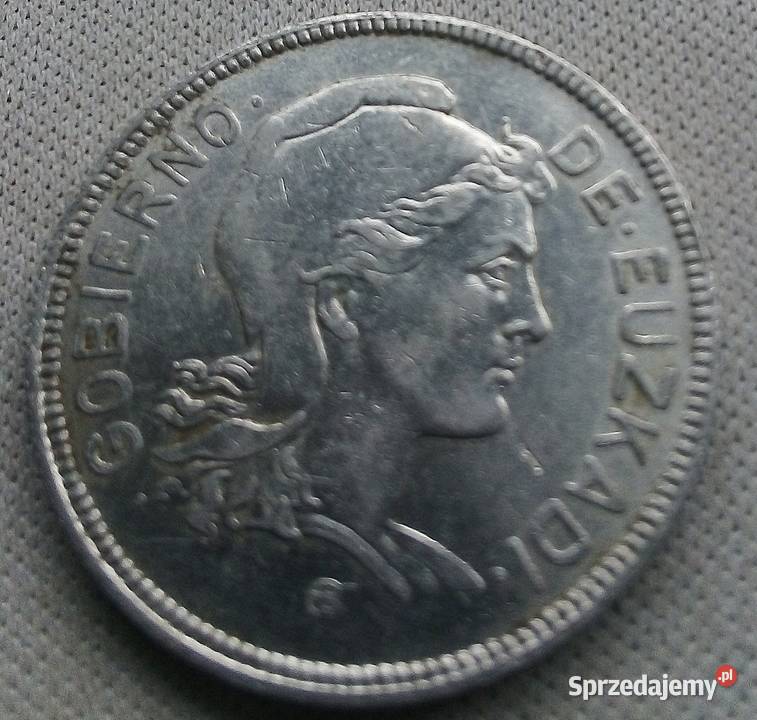 HISZPANIA2 PESETY1937 rEUZKADI WOJNA KRAJ Legionowo
