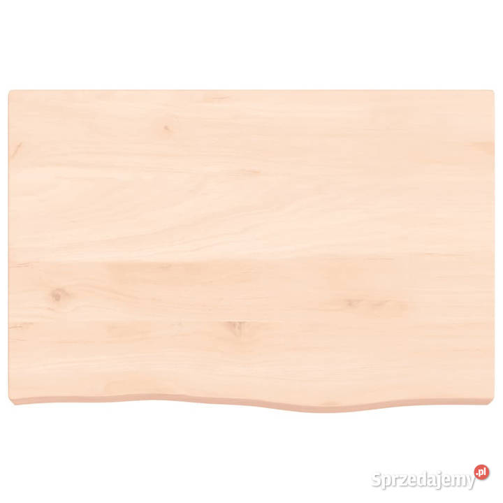 Półka 60x40x26 surowe lite drewno dębowe
