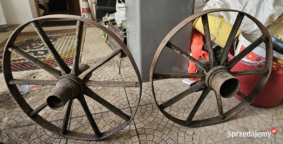 Stare koła metalowe bryczkipowozu2 koła Koszalin