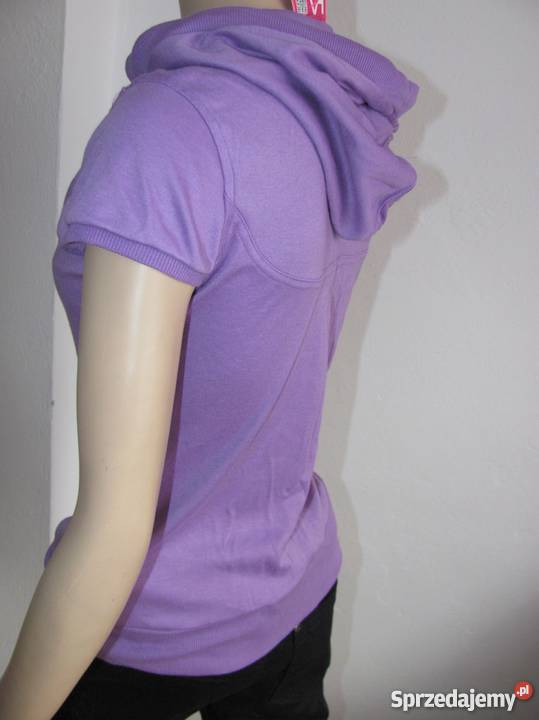 Bluza fitness z kapturem fioletowa LAGEAR Zamość
