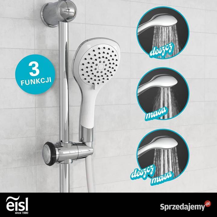 Zestaw prysznicowy natynkowy Eisl DXLD60087CS Jadowniki