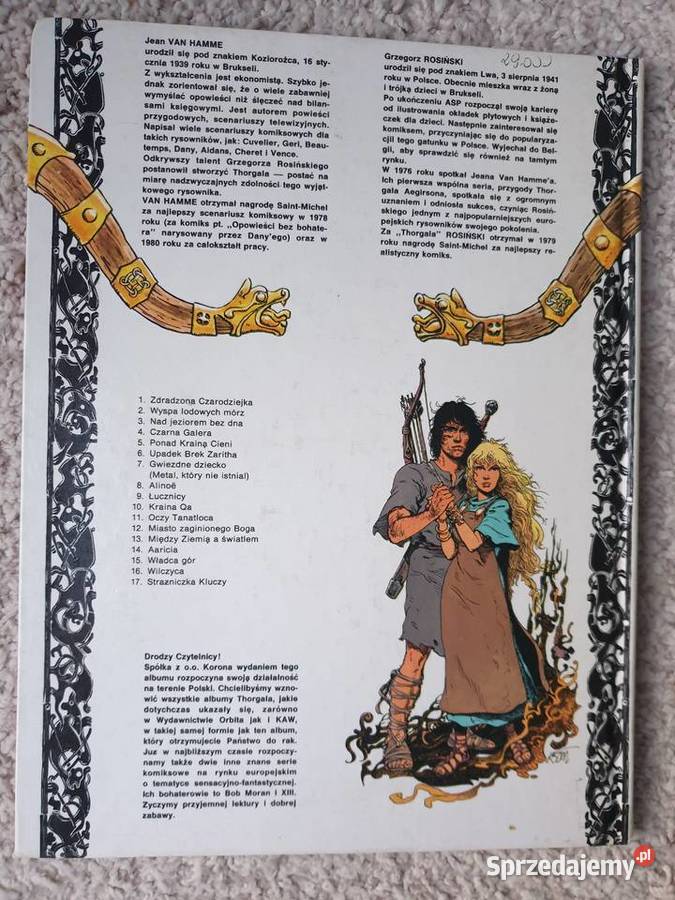 Strażniczka Kluczy Thorgal Korona 1991 sztywna pomorskie Gdynia